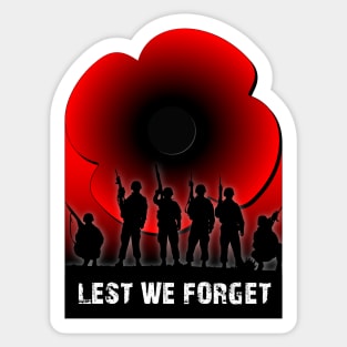 Lest we Forget Sticker